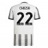 Camisola Juventus Chiesa 22 Equipamento Primeiro 2022-2023 Manga Corta